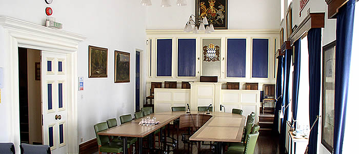 Council Chamber at Okehampton Town Council